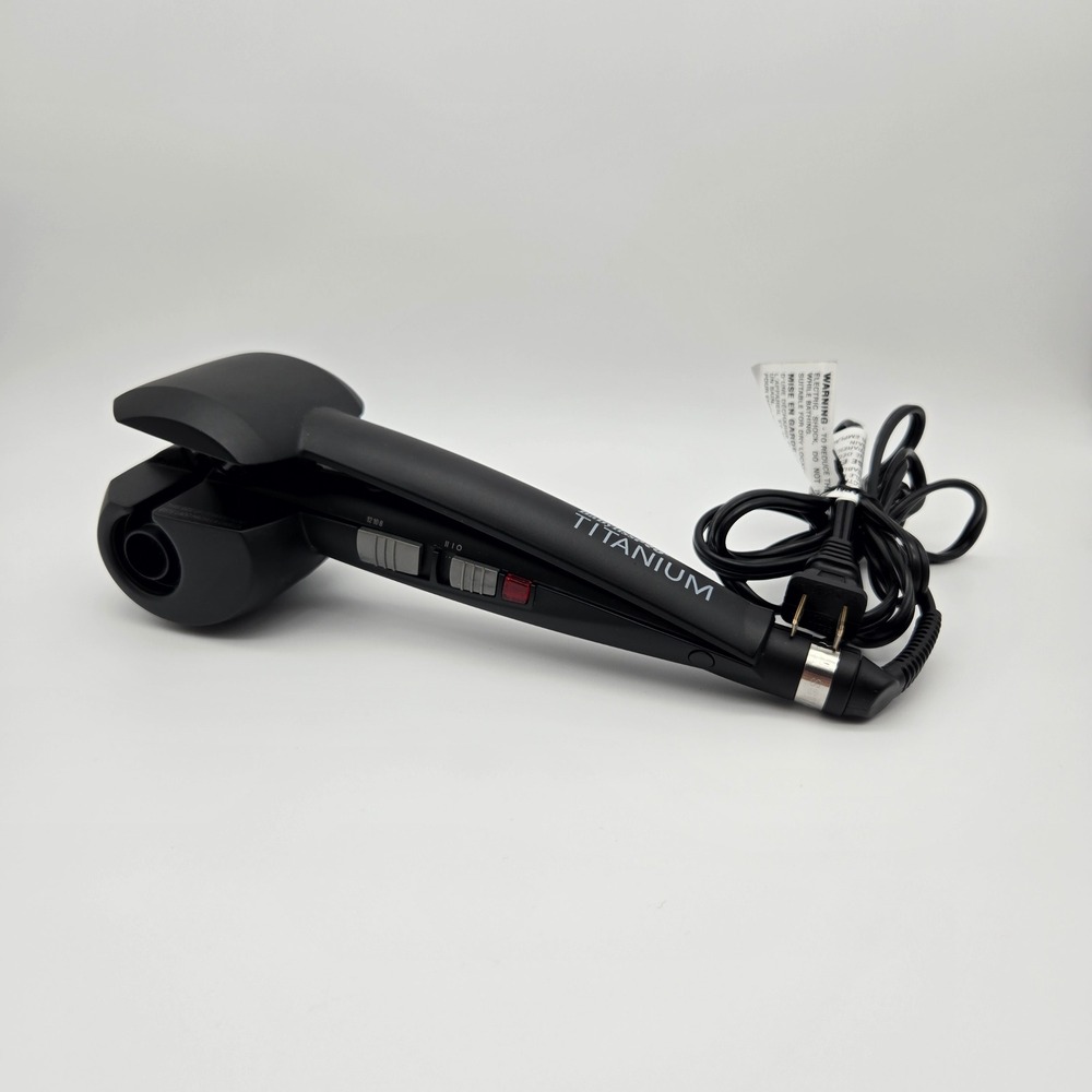 BaBylissPRO Curl Genius Titanium Automatic Hair Curler Black BTCG1 Salon Tool